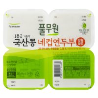 두부 국산콩 네컵 연두부 풀무원 360g