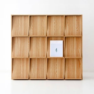 이지보 BESIDE 12문 수납장 가로형 1185x362x1085mm, 3단, 리베라오크 9159.3185