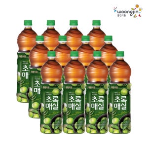 웅진 초록매실주스 1.5L X 12개 대용량 음료