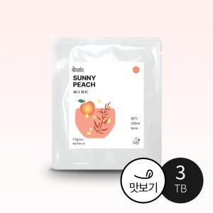 아망티 써니 피치 루이보스 블렌딩 허브차 티백 1.5g, 3개