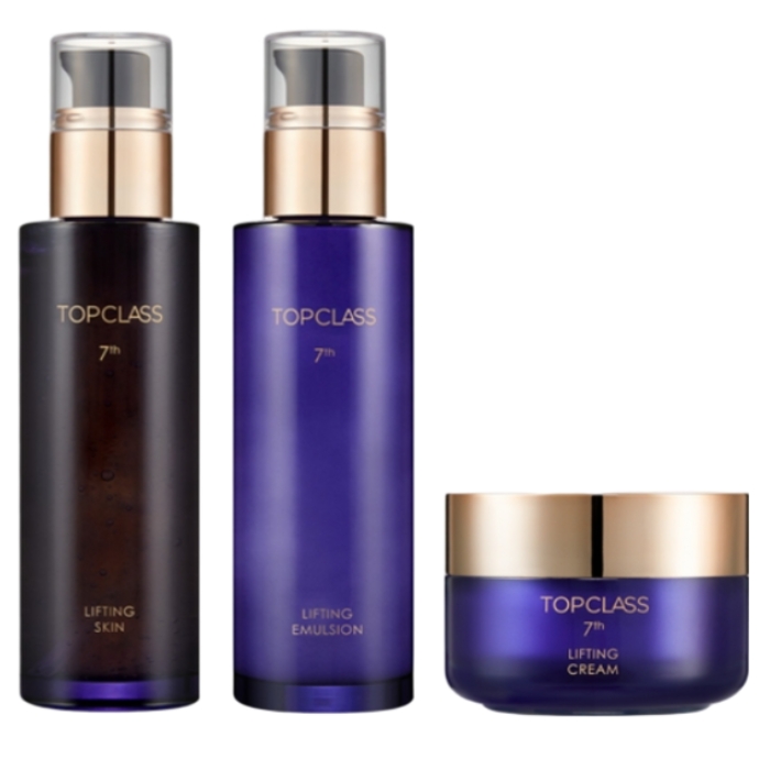 <b>참존</b> 기초세트 탑클래스 7세대 더콜라겐 리프팅 스킨케어 3종 (스킨+로션+영양크림)