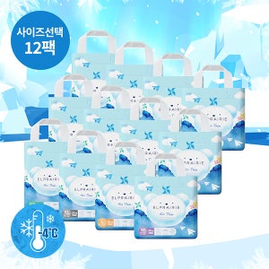 엘프레리 2026 여름기저귀 에어씬 팬티 12팩
