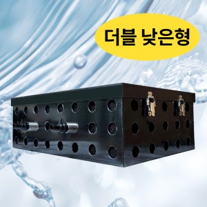 연못여과기 포세이돈(더블 낮은형 V600) 얕은 연못 이끼,녹조제거,수질정화