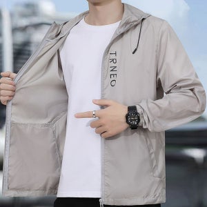 남자 여름바람막이 등산 레저 나일론 후드 시원한 경량 가벼운 쿨 아웃도어 바람막이자켓
