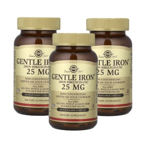 솔가 철분 젠틀 아이언 25mg 180캡슐, 3개