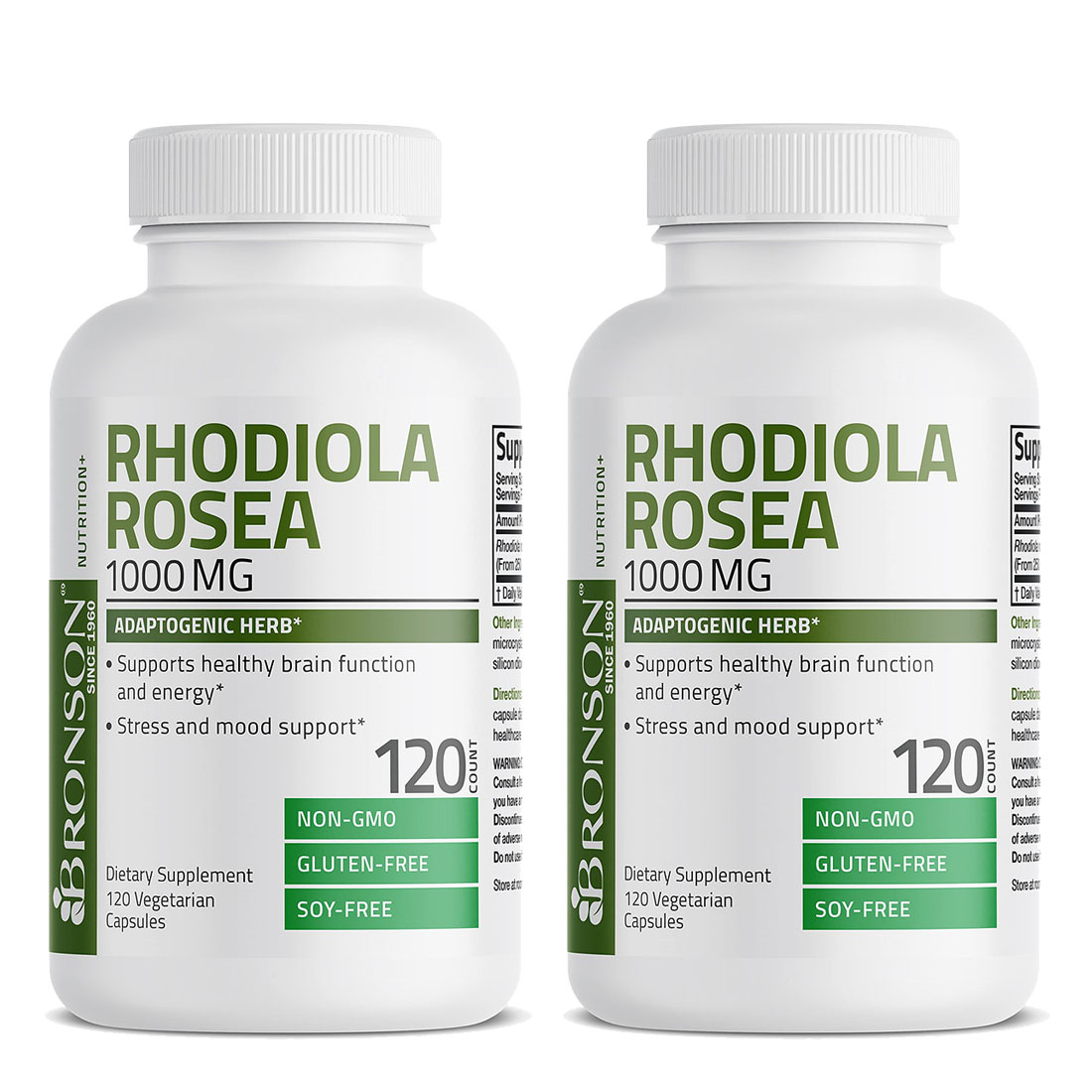 브론슨 로디올라 로지아 1000mg 120정 Bronson Rhodiola Rosea 2개