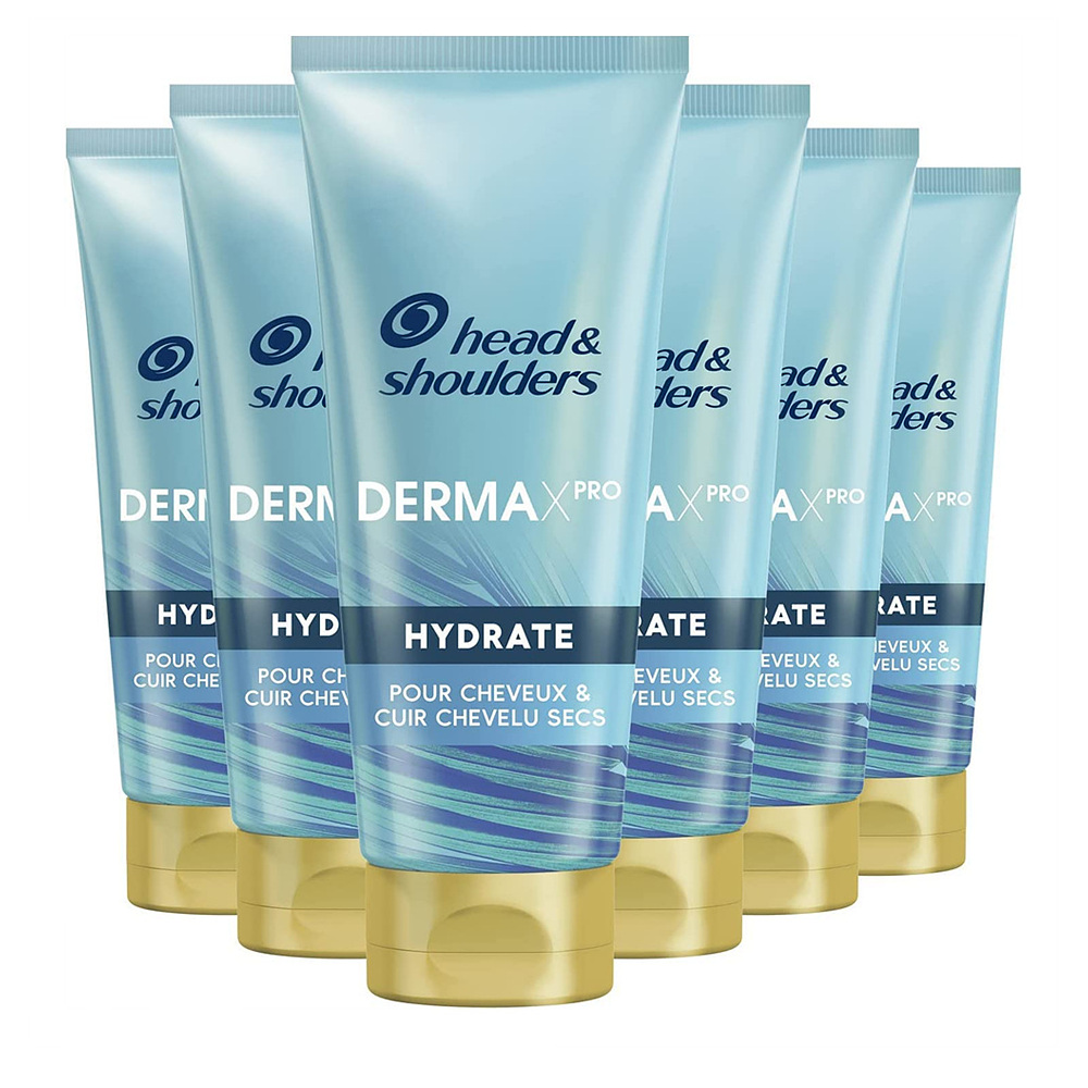 Head Shoulders Shampoo 헤드앤숄더 더<b>맥스</b>프로 <b>하이드레이트</b> 모이스처 컨디셔너 200ml 6개