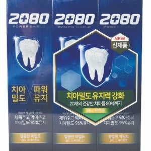 2080 파워쉴드 플러스 골드 그린 140g (리뉴얼) 3개입