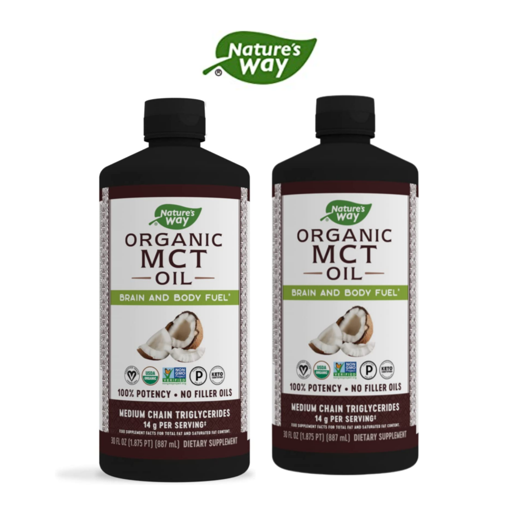 <b>네이쳐스웨이</b> MCT오일 엠씨티오일 카프릴산 <b>레시틴</b> 887ml 2개
