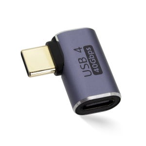 HDTOP USB4 C타입 측면꺾임 8K 100W 고속 충전 연장 젠더 HT-CL015