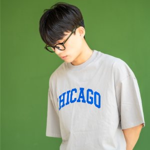 (2COLOR) 시카고 오버핏 티셔츠