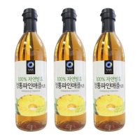 청정원 100% 자연발효 정통 파인애플 식초 800ml 3개 파인애플 식초