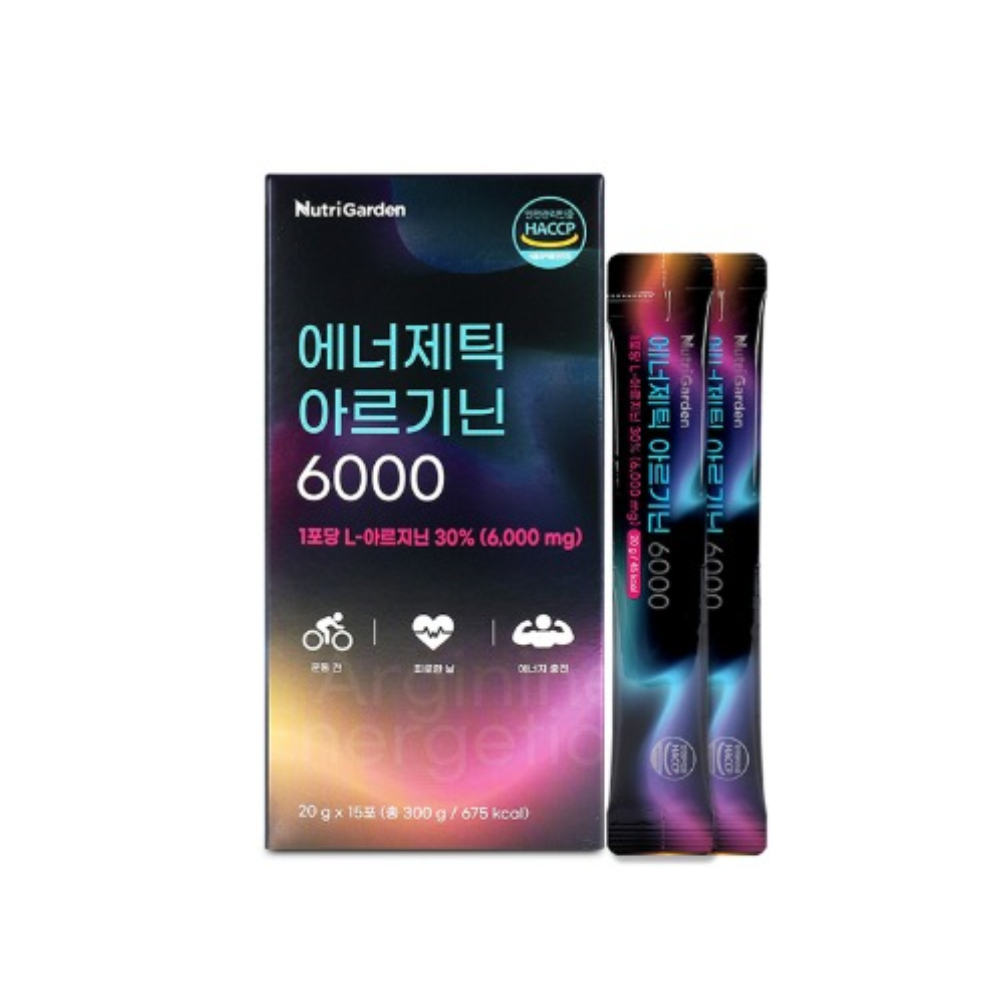 <b>아르기닌</b> 6000 L<b>아르기닌</b> 고함량 효능 액상형 스틱 뉴트리가든 15포