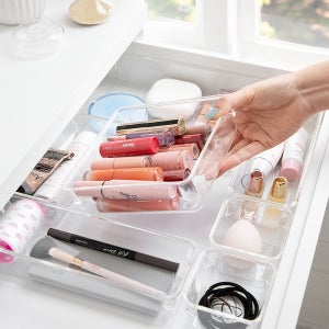 비스토어 아크릴수납함 화장품 정리함 화장대 수납 정리 아크릴함 SET