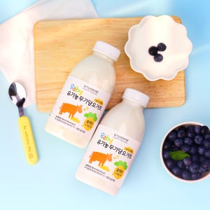 베이비 유기농 요거트 무가당 플레인 500ml 3병