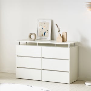 [기본형] 마인 3단 서랍장 1200 (화이트) 일반서랍