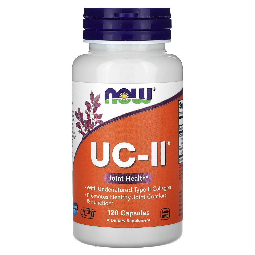 (아이허브) <b>나우푸드</b> UC-II 관절 비변성 타입 II <b>콜라겐</b> 베지 캡슐 120정 해외직구