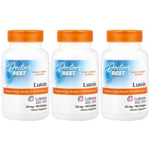 (아이허브) 닥터스베스트 루테인 20mg Lutemax 2020 소프트젤 180정 3개