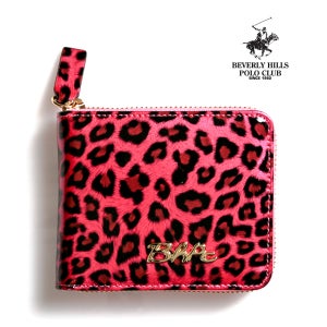 비버리힐스폴로클럽 여성 반지갑 호피무늬