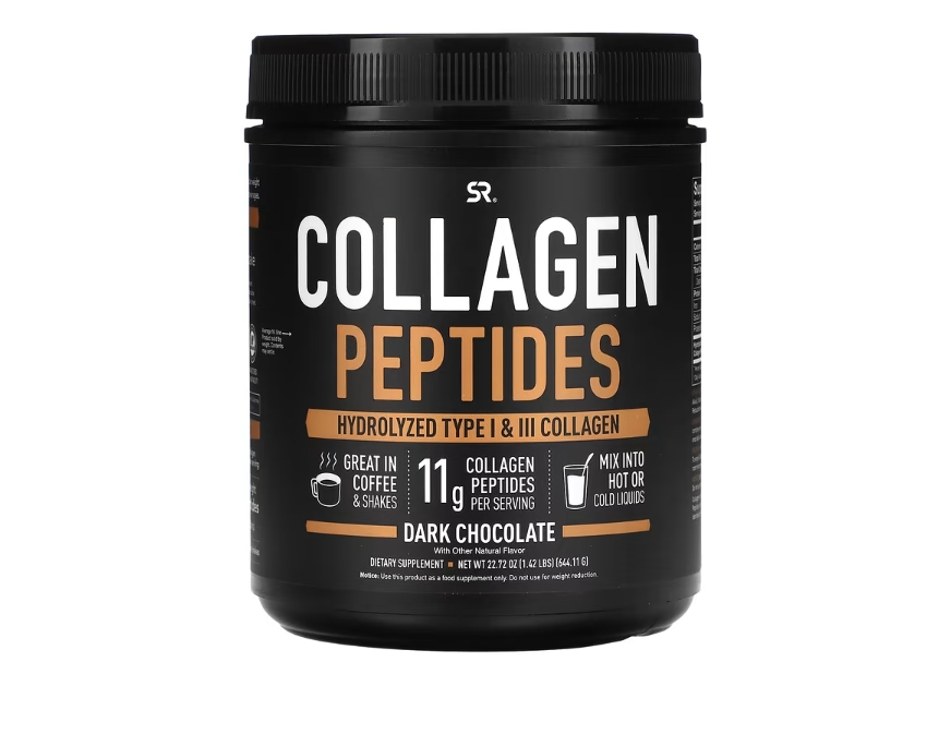 Sports Research 스포츠 리서치 <b>콜라겐 펩타이드 다크 초콜릿</b> 맛 644g