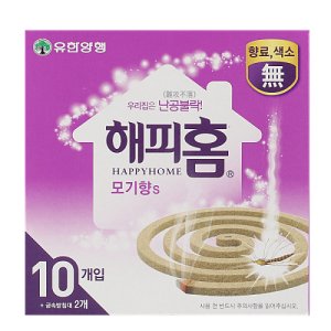 해피홈 대용량 무색소 모기향 캠핑용 모기약