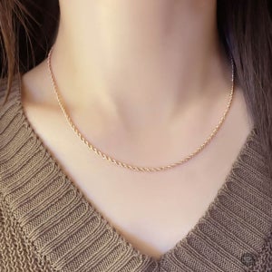 14K 이태리 로프 체인 목걸이(+5.9g)