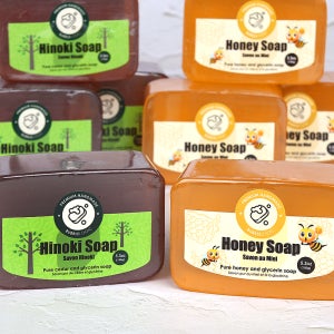핸드메이드 캐나다 꿀 허니숍 편백 히노끼 비누 150g