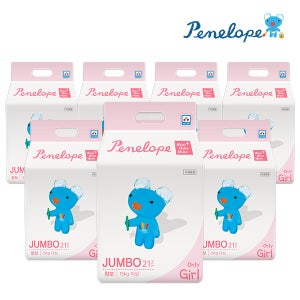 페넬로페 씬씬씬 플러스 팬티 기저귀 점보 여아용 168매