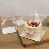 바스크 치즈 케이크 포장 투명 상자 케이스 (30개)