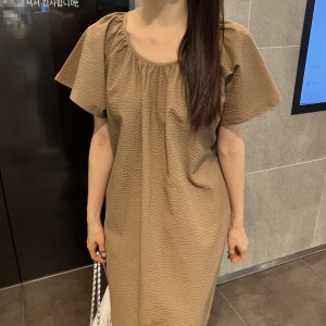 루즈핏 지짐 여름 반팔 옆트임 면 맥시 롱 원피스 빅사이즈 키큰여자 휴가룩 바캉스 등원룩