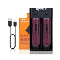 PKCELL 충전식 리튬 이온 배터리, 포함, ICR18650, 2200mAh, 3.7V