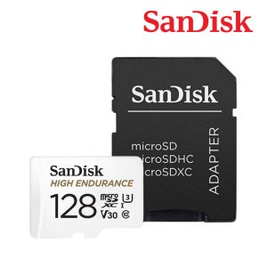 샌디스크 블랙박스 CCTV 128GB MLC Micro SD TF 외장 메모리 QQNR