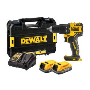 디월트 충전드릴 DCD709E2T 충전 드릴 드라이버 파워스택 세트 20V 1.7Ah