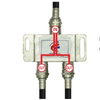 디지털 아날로그 겸용 고급유선 분배기 티비 케이블 연결