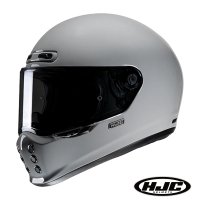 HJC V10 SOLID N GRAY / 유광 빈티지 풀페이스 바이크 헬멧