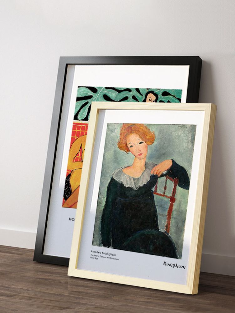 원목 액자 벽걸이 포스터 심플 프레임