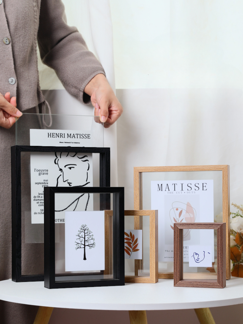 양면 투명 액자 유리 표구틀 사진 프레임