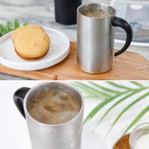 [manomano] 동복 스덴 슬림 이중컵 250ml 이중 스덴컵 선물용 증정용