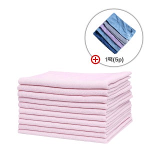 [오와우] 스피드폴리쉬(라이트핑크, 10개) 다용도 세차 버핑 타월 퓨어스타