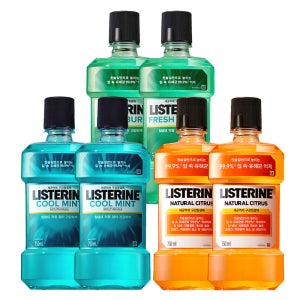 리스테린 750ml x 2개(쿨민트,버스트,시트러스) 대용량