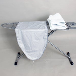 [한즈홈] 호텔 스탠드 다리미판 커버+패드 125 x 45cm (메탈 실버) n