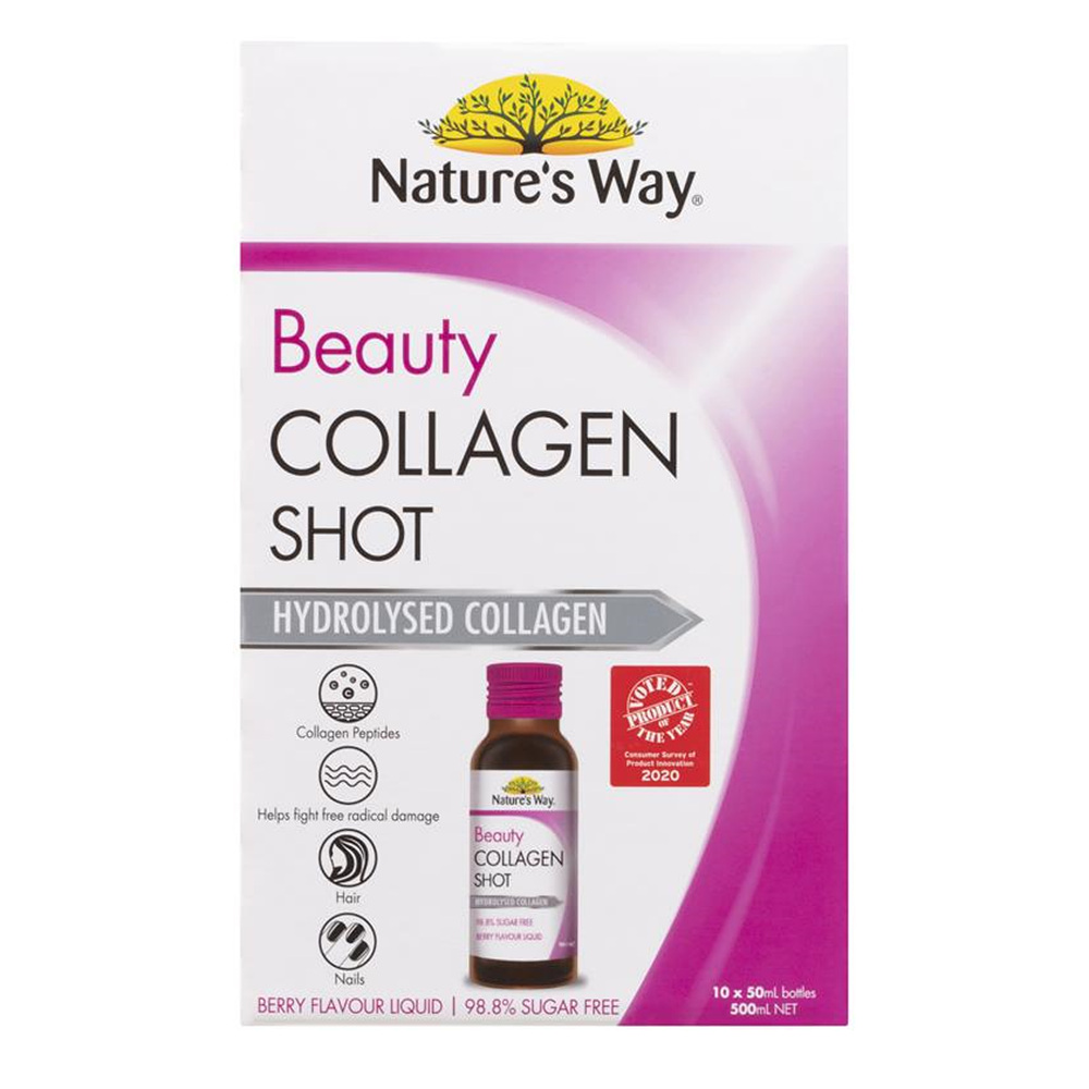 네이처스웨이 <b>뷰티 콜라겐</b>샷 10 <b>펩타이드</b> 헤어스킨네일 50ml X 10병