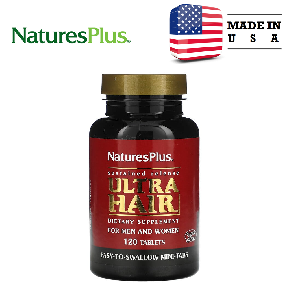 NaturesPlus 울트라 헤어 남성 및 여성용 120정 타블렛