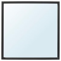 사각 벽거울 블랙 니세달 65x65 cm