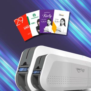카드프린터 smart51s 빠른인쇄속도 사원증제작 카드발급