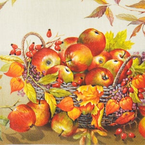 파스텔클레이 냅킨아트 L719160 BASKET OF APPLES cream 냅킨20매 33×33cm 1013