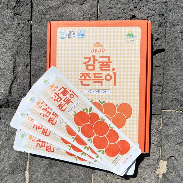 제주 감귤 쫀득이 우도땅콩 당근 녹차 쫀드기 저칼로리 간식 선물 세트
