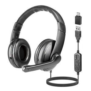 (cosy)코시 HS2191UB 머드 USB 헤드셋(C타입 변환젠더 포함)