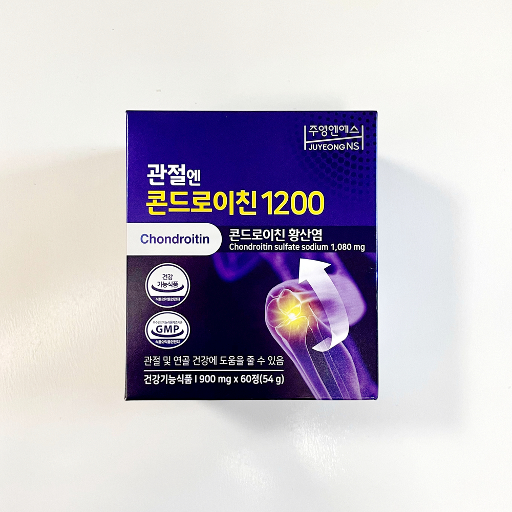 관절엔 콘드로이친 1200 지성 소연골 무릎 관절 건강기능식품 900mg x 60정