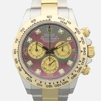 Rolex(로렉스) 116503 18K 옐로우골드 콤비 COSMOGRAPH DAYTONA(코스모그래프 데이토나) 40MM 블랙펄 Tahitian(흑자개) 8P 다이아 남성용 시계